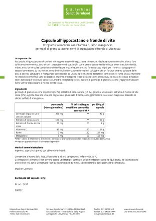 Set all'ippocastano e fronde di vite 3 pezzo