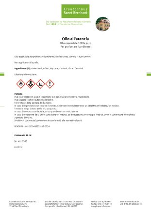 Olio all'arancia 30 ml