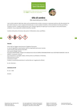 Olio di cembro / Olio essenziale 30 ml