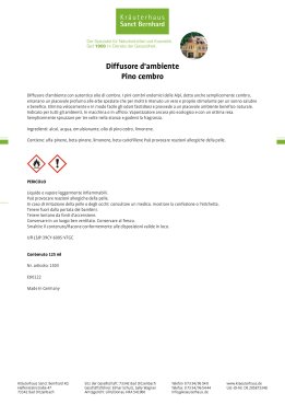 Diffusore d'ambiente pino cembro 125 ml