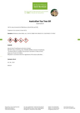 Australian Tea Tree Oil / Essential Oil 30 ml