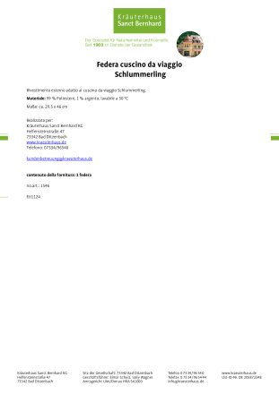Federa cuscino da viaggio Schlummerling