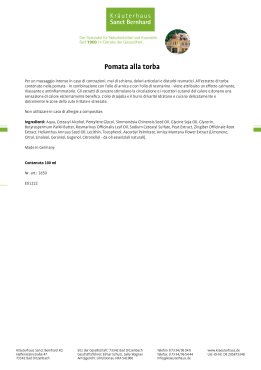 Pomata alla torba 100 ml