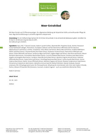 Moor-Extraktbad 750 ml
