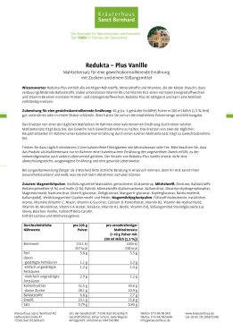 Redukta-PLUS Vanille 1,2 kg 1200 g