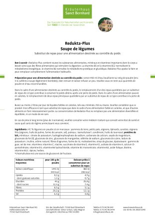Redukta-Plus Soupe de légumes 540 g