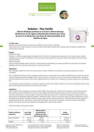 Redukta-PLUS Vanille Paquet Avantage 1200 g