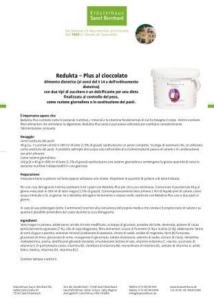Redukta-PLUS al cioccolato pachetto conveniente 1200 g
