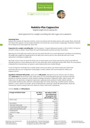 Redukta-PLUS Cappuccino 3x + 1x Apple-fibre Chewable Tablets 4 item