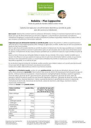 Redukta-PLUS Cappuccino  3x + 1x Comprimés à  grignoter aux fibres pomme 4 pièce