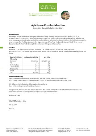 Redukta-PLUS Vanille 3x + 1x Apfelfaser-Knabbertabletten 4 Stück