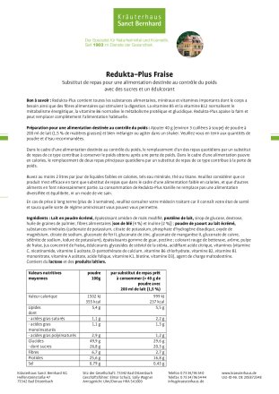 Redukta-PLUS Fraise 3x + 1x Comprimés à  grignoter aux fibres pomme 4 pièce