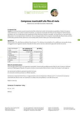 Compresse masticabili alla fibra di mela 75 compresse
