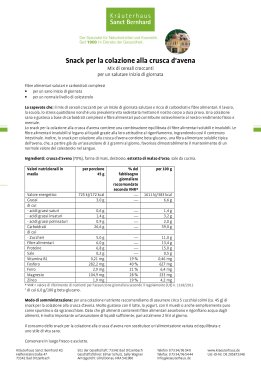 Spuntino della prima colazione alla crusca d'avena 500 g