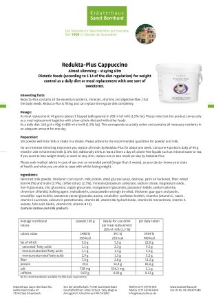 Redukta-PLUS Cappuccino value pack 1200 g