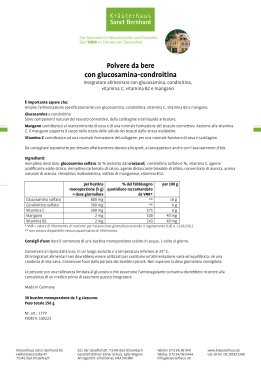 Polvere da bere con glucosamina-condroitina 150 g