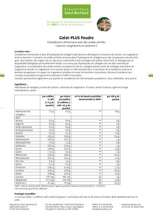 Gelat-PLUS® Poudre 3x 500 g 1.5 kg