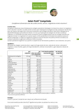 Gelat-PLUS® 1600 comprimés 1600 comprimés