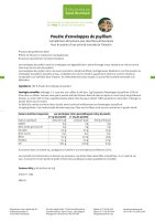 Poudre d'enveloppes de psyllium 400 g