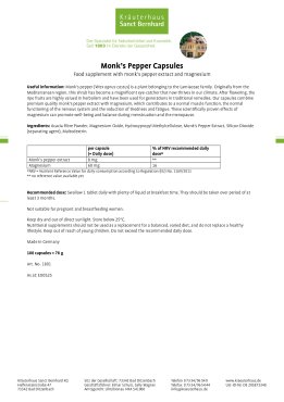 Monk’s Pepper Capsules