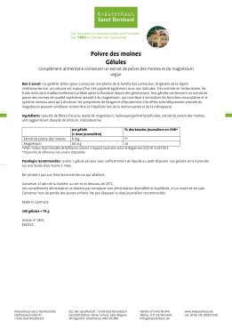 Poivre des moines Gélules