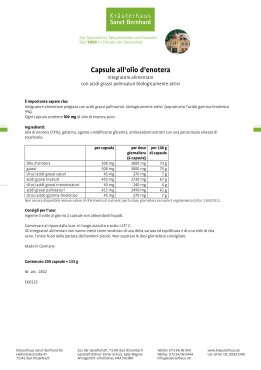 Capsule all'olio d’enotera 200 capsule