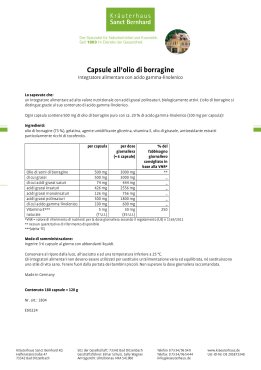 Capsule all'olio di borragine 180 capsule