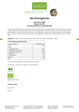 Olio di borragine bio 100 ml