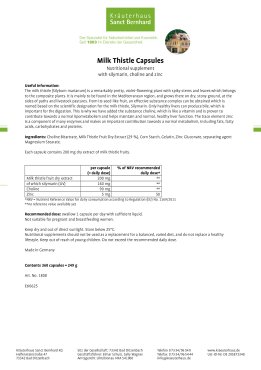 Milk Thistle Capsules 360 capsules