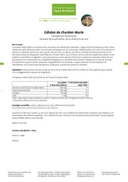 Gélules de chardon-Marie 360 gélules