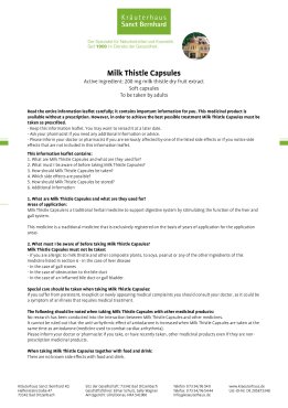 Milk Thistle Capsules 90 capsules