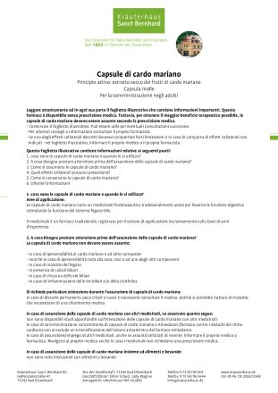 Capsule di cardo mariano 90 capsule