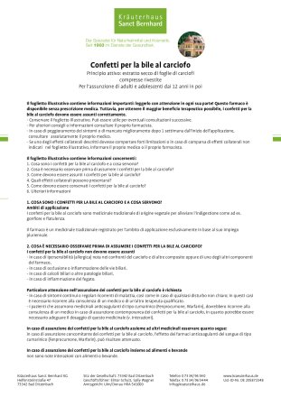 Confetti per la bile al carciofo 150 confetti