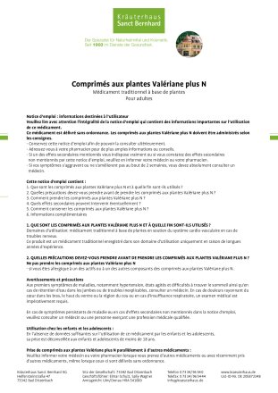 Valériane plus Comprimés aux plantes N 300 comprimés