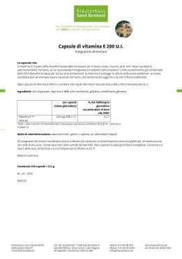 Capsule di vitamina E 200 U.I. 240 capsule