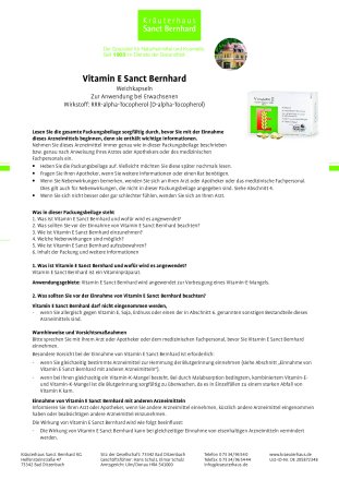 Vitamin E Sanct Bernhard