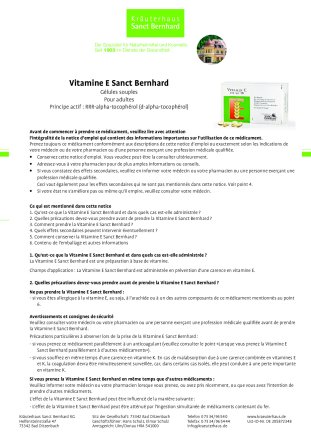 Vitamine E Sanct Bernhard