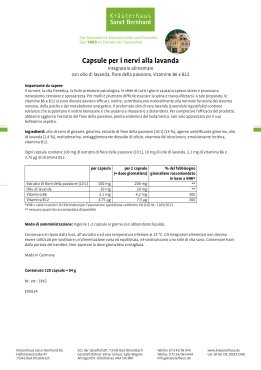 Capsule per i nervi alla lavanda 120 capsule