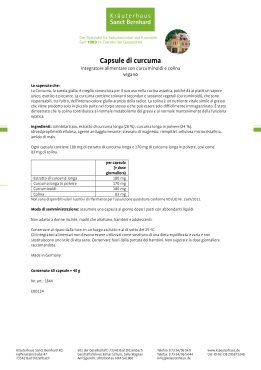 Capsule di Curcuma 60 capsule
