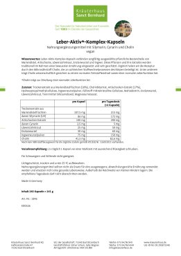 Leber-Aktiv*-Komplex-Kapseln 240 Kapseln