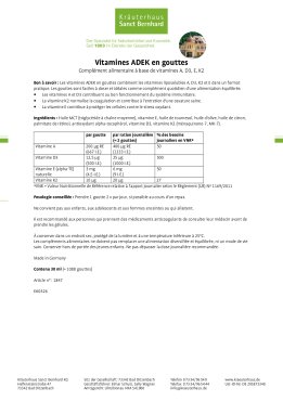 Vitamines ADEK en gouttes