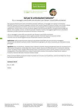 Gel per le articolazioni Gelastin® 150 ml