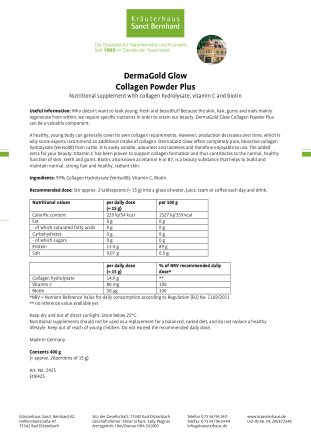 DermaGold Glow Collagen Powder Plus