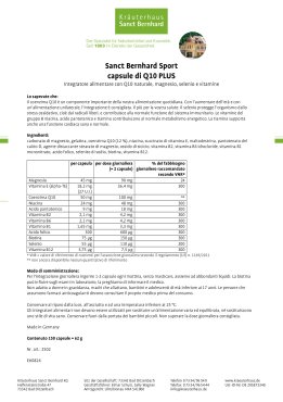 Sanct Bernhard Sport capsule di Q10 PLUS 150 capsule
