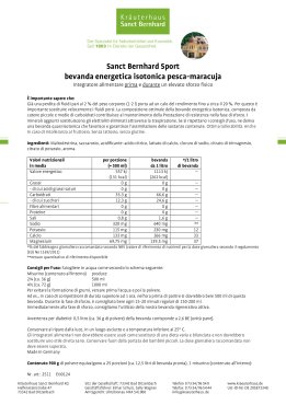 Sanct Bernhard Sport bevanda energetica isotonica pesca-maracuja 900 g 900 g