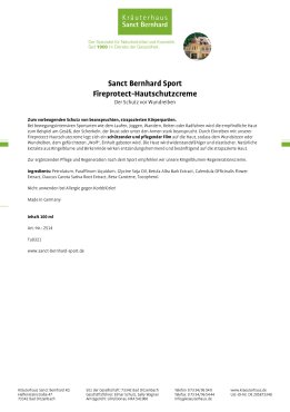 Sanct Bernhard Sport Fireprotect-Hautschutzcreme 100 ml