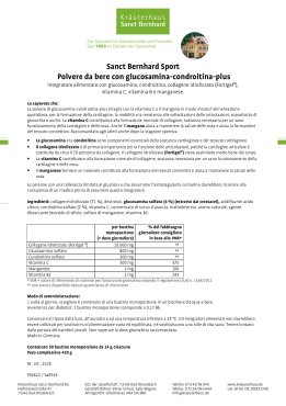Sanct Bernhard Sport Polvere da bere con glucosamina-condroitina-plus 420 g
