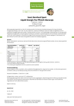 Sanct Bernhard Sport LIQUID-Energie-Pur Pfirsich-Maracuja Tube 50 ml