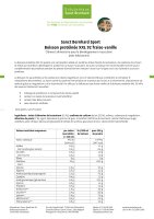 Sanct Bernhard Sport Protéinée XXL 92 fraise-vanille 450 g