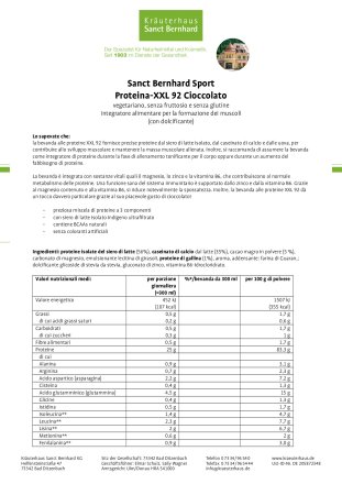 Proteina-XXL 92 Cioccolato 450 g